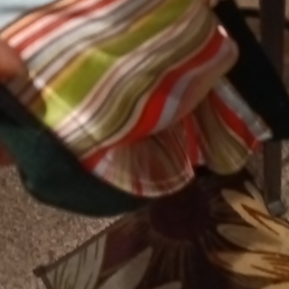 FINAL PRICE J. CREW strapless winter green dress w striped silk lining pleat 8 - Picture 9 of 13